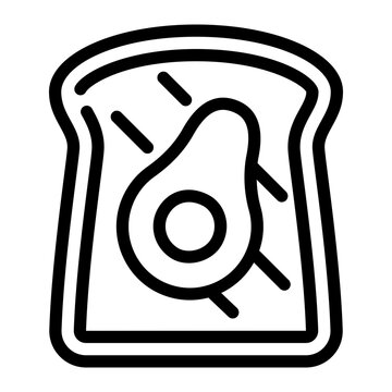 recommend clip art: Avocado Toast Icon