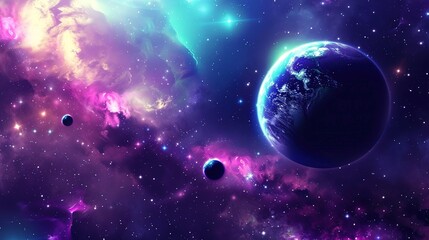 Obraz premium Space_wallpaper_cool_galactic_background