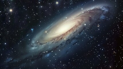 Naklejka premium _Star_galaxy_black_galactic_background_