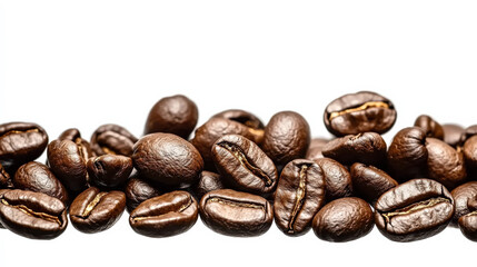 Naklejka premium Falling coffee beans
