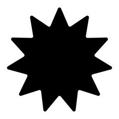 black star vector illustration