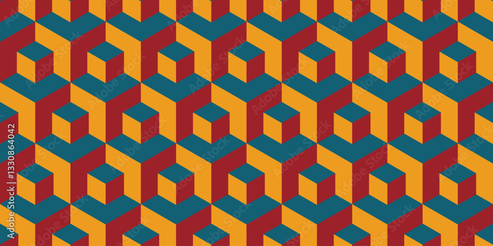Aufkleber abstract hexagon pattern background, hexagon seamless pattern