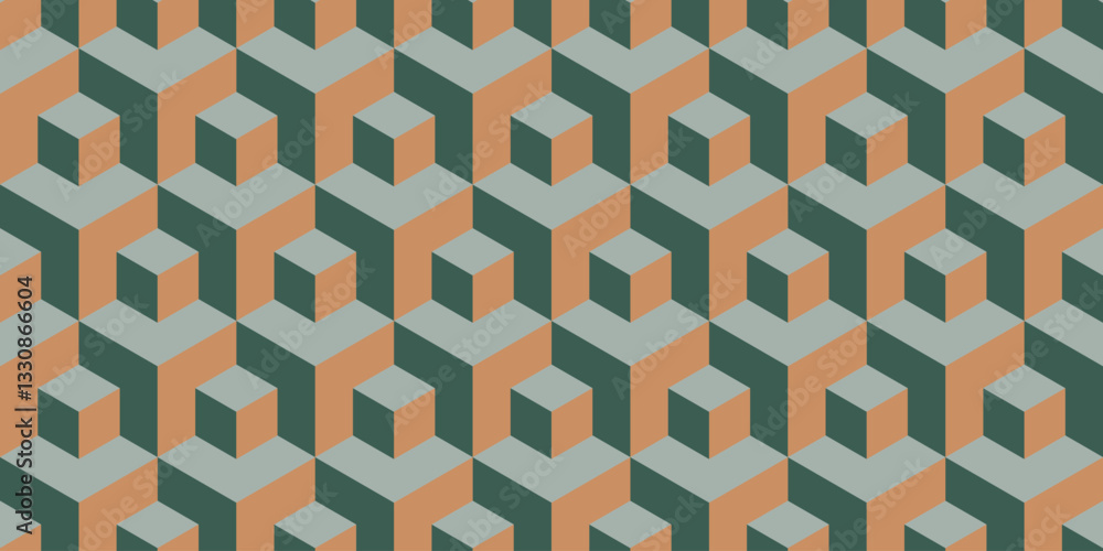 Poster abstract hexagon pattern background, hexagon seamless pattern