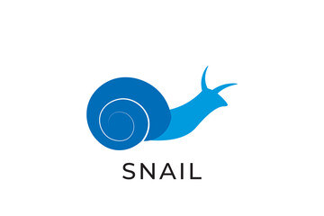 snail silhouette logo, snail logo with simple design