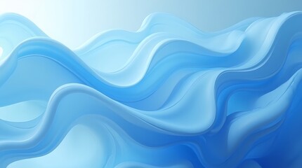 Fototapeta premium Abstract flowing pattern with blue fluid hues