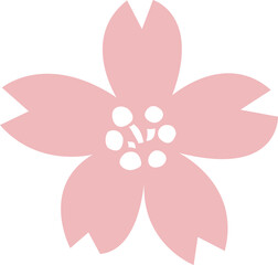 桜の花のイラスト	
