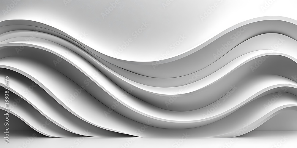 Poster soft 3d abstract background illustration wallpaper design seamless pattern swirl of lines and shadow