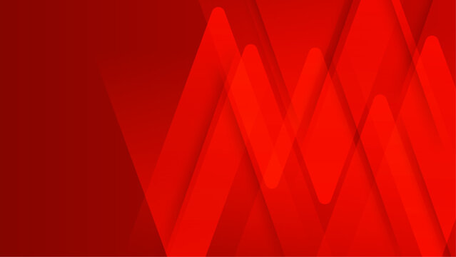 minimal abstract geometric background with red triangle vector illustration