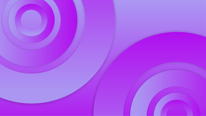 abstract purple shapes gradient geometric background with overlapping circles vector illustration, for website design, wallpaper, and business presentation
