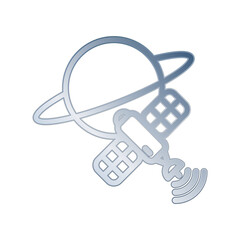 Satellite icon design template