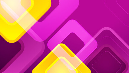 clean and minimal purple and yellow abstract design geometric vector illustration