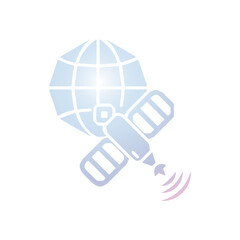 Satellite icon design template