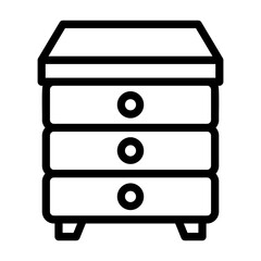 drawers Line Icon