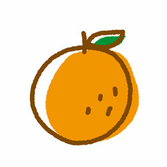 オレンジのゆるいイラスト