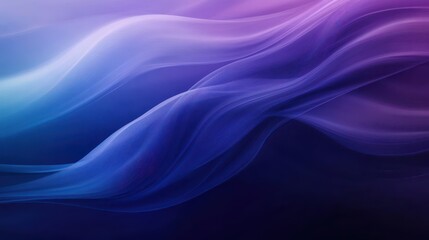 Fluid Abstract Background with Elegant Waves and Gradients in Shades of Purple and Blue for Creative and Artistic Visual Projects