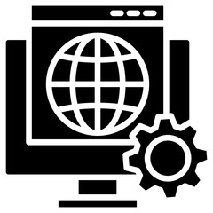 Fototapeta premium Web Development Icon