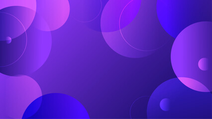 abstract purple and blue gradient circular geometric background vector illustration