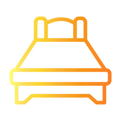 bed Line Gradient Icon
