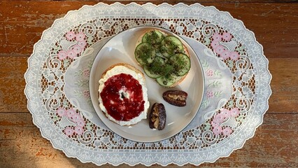 This is a home made breakfast menu