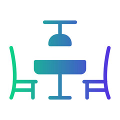 dining room Gradient icon