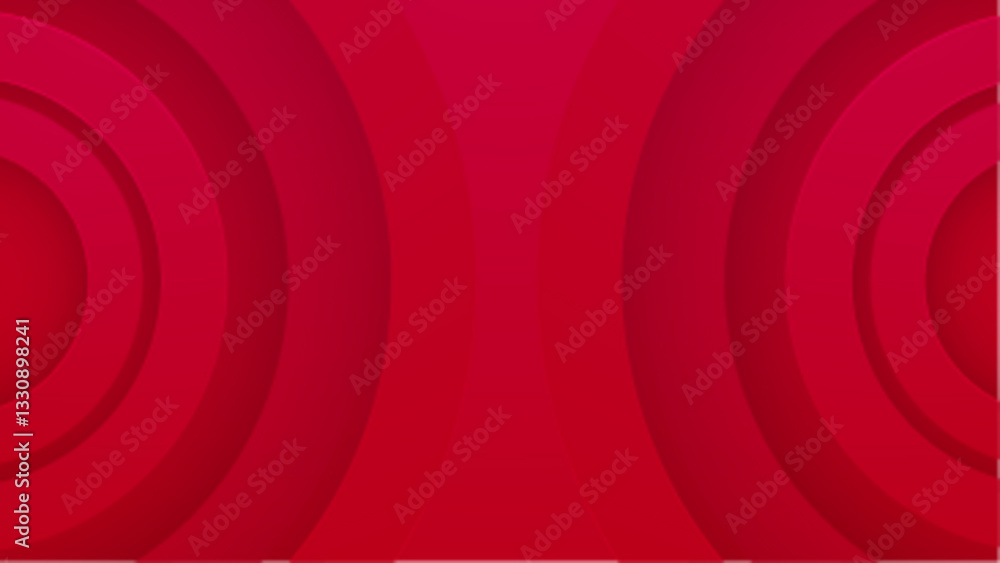 Poster abstract red gradient geometric background with shapes vector illustration