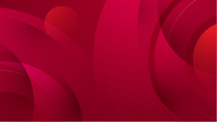abstract red shapes gradient geometric background vector illustration