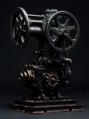 Fototapeta premium an AI Image Generator, Vintage Industrial Machinery with Metal
