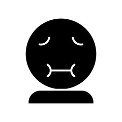 nausea glyph icon