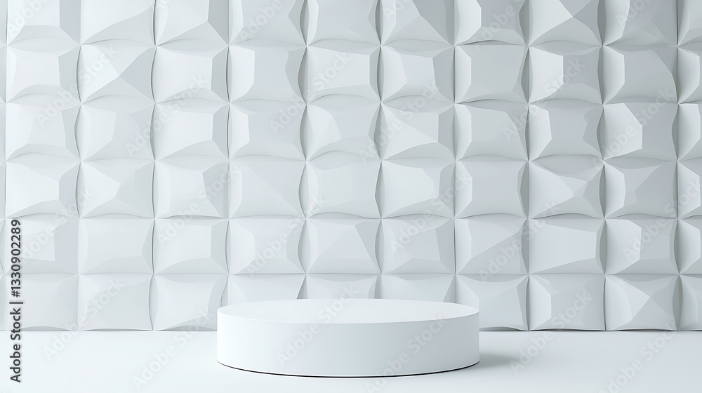 Aufkleber modern architectural display stage minimalist studio background design bright environment simple vie