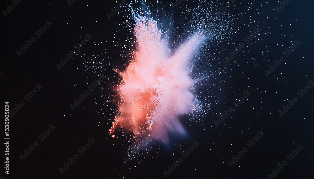 Aufkleber explosive color burst abstract background digital art dark environment dynamic viewpoint creative co