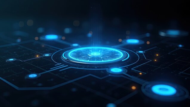 Flux_Dev_A cutting-edge, futuristic, high-tech HUD interface that is dominated