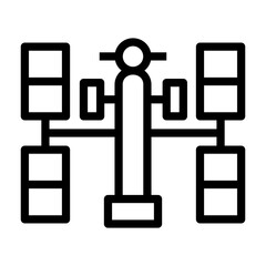 space station Line Icon