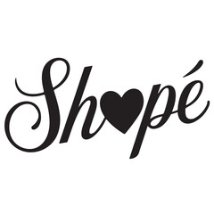 Shope typography 