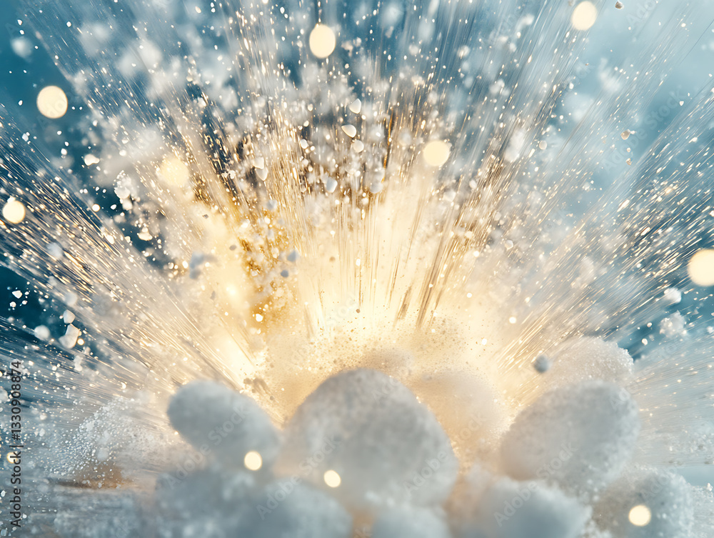 Poster dynamic explosion event in laboratory environment high-speed photography showcase
