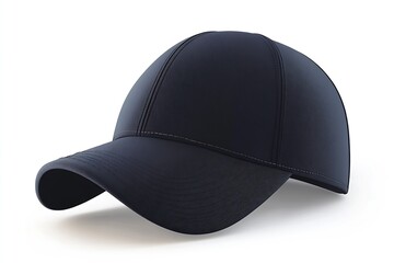 Fototapeta premium Elegant navy blue baseball cap with a smooth texture perfect for daily leisure and activities : Generative AI