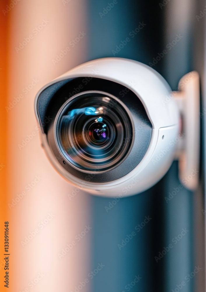 Aufkleber sleek ai-powered webcam minimalist high-resolution video conference solution for modern remote work 