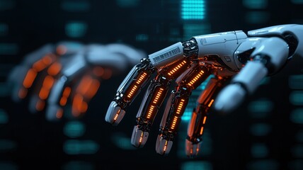 Exploring robotic innovations futuristic technology digital lab illustration high-tech environment close-up view