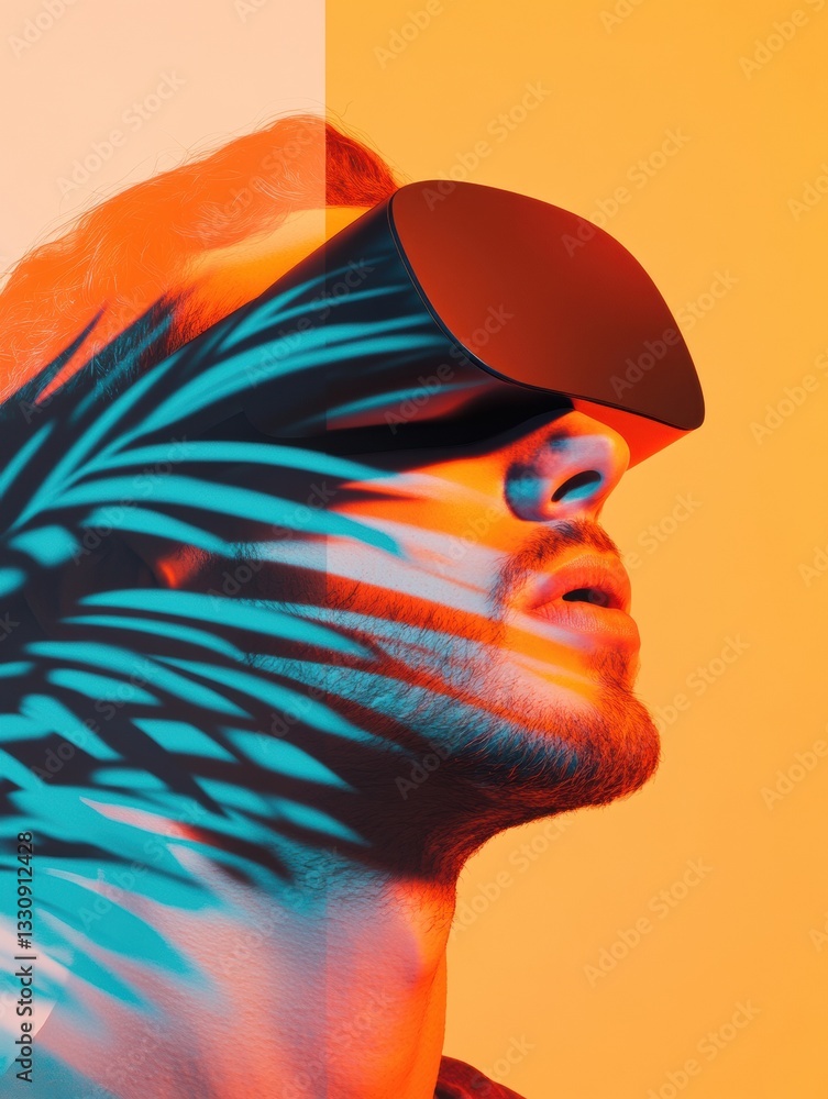 Aufkleber immersive digital frontier gen z vr experience exploring sensory boundaries with next-gen metaverse 