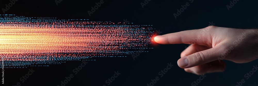 Poster Next-Gen Digital Authentication Immersive Biometric Interface Visualizing Secure Access with Dynamic AI-Driven Data Transformation Technology