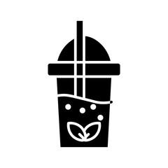 Obraz premium drink cap glyph icon