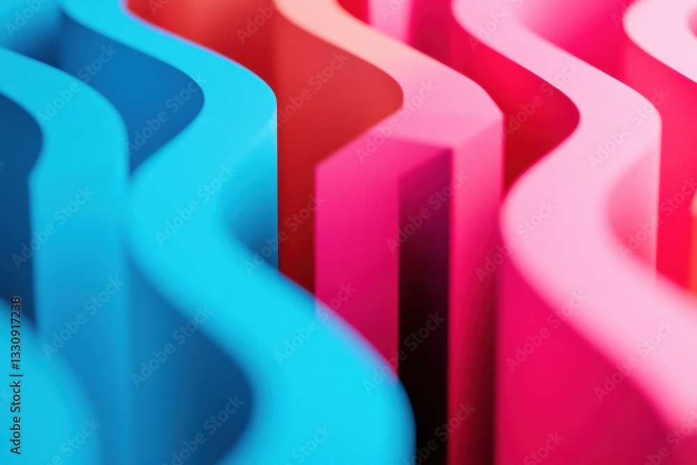 Aufkleber Chromatic Flow Gradient Design Innovation - Immersive Abstract Color Psychology for Digital Branding and Creative Strategic Visualization