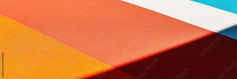 Aufkleber minimalist color block geometry dynamic abstract intersectional design for modern branding, digital 