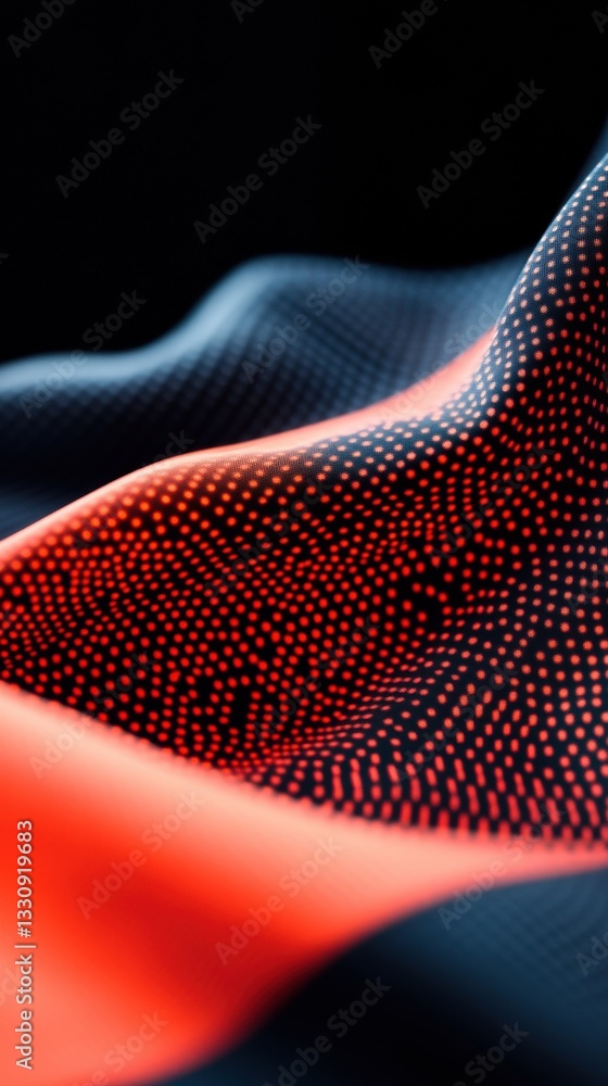 Aufkleber Quantum Data Flow Immersive Digital Visualization with Dynamic Gradient Mesh - Next-Gen Analytics and AI-Powered Sports Betting Intelligence