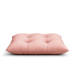 Soft Pink Cushion with Elegant Tufted Design for Modern Decor