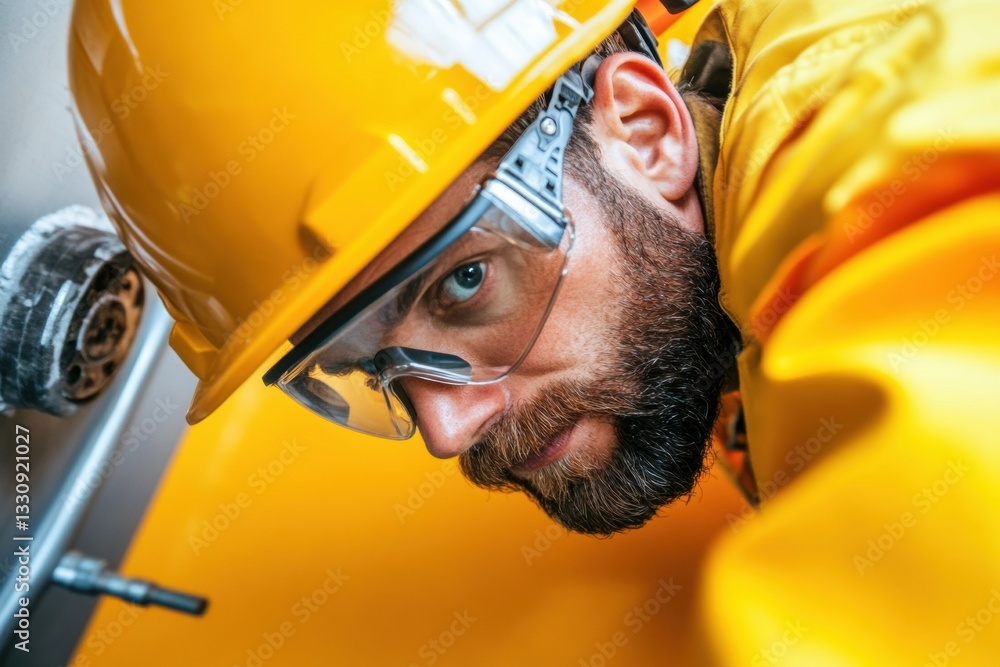 Poster industrial edge next-gen safety tech meets human precision - dynamic workplace innovation for high-p