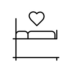 bed line icon
