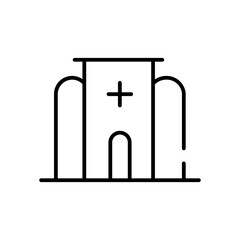 hospital line icon