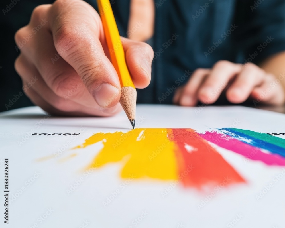 Poster chromatic creative vision diverse color palette design exploration - innovative visualization and st