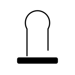 female condom glyph icon