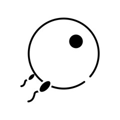 fertilization glyph icon